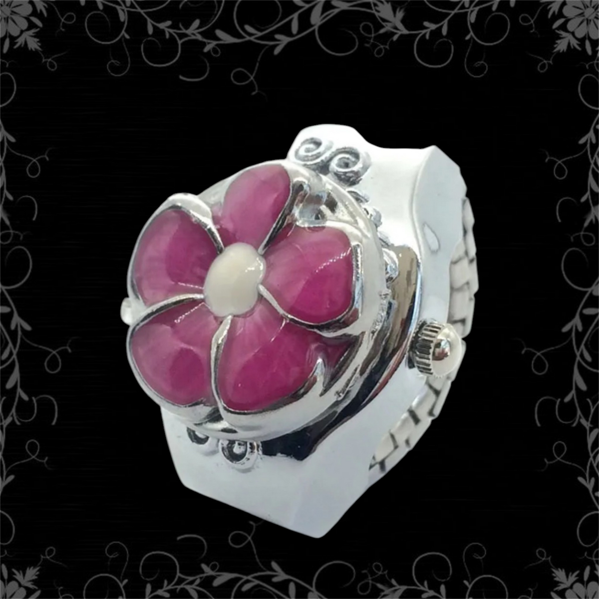 ཐི Floral Watch Ring ཋྀ