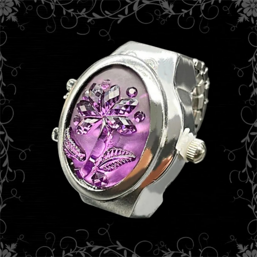 ཐི Bloom Watch Ring (purple) ཋྀ