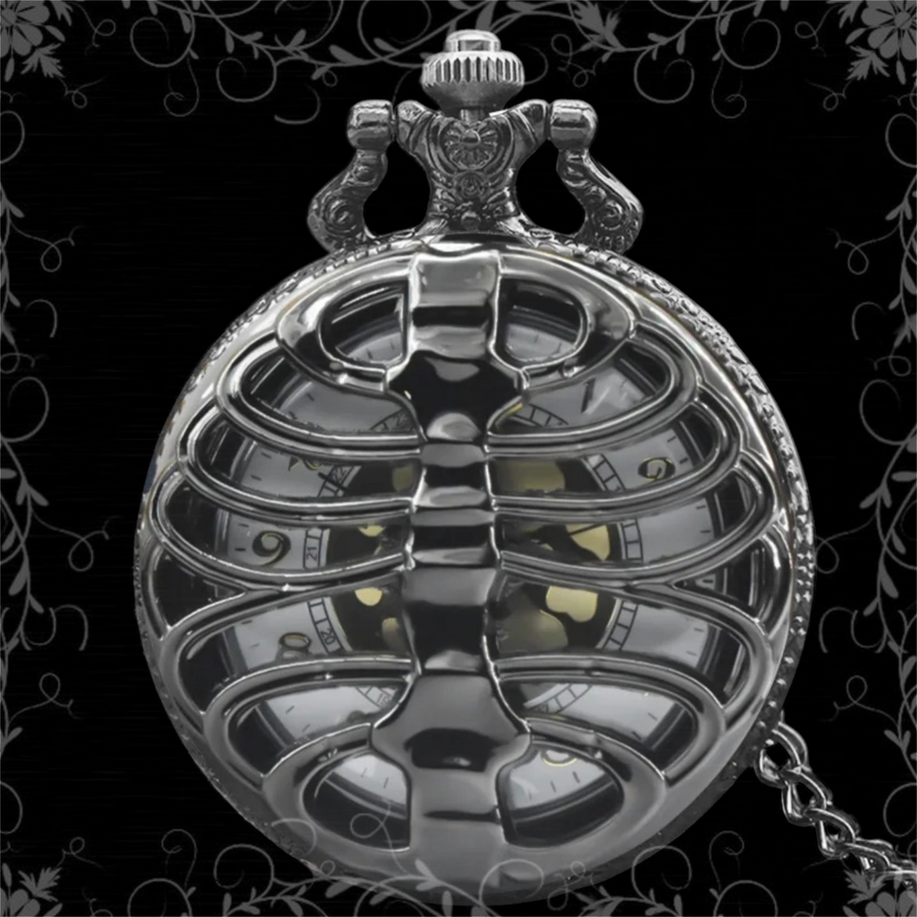 ཐི Skeleton Watch Necklace ཋྀ