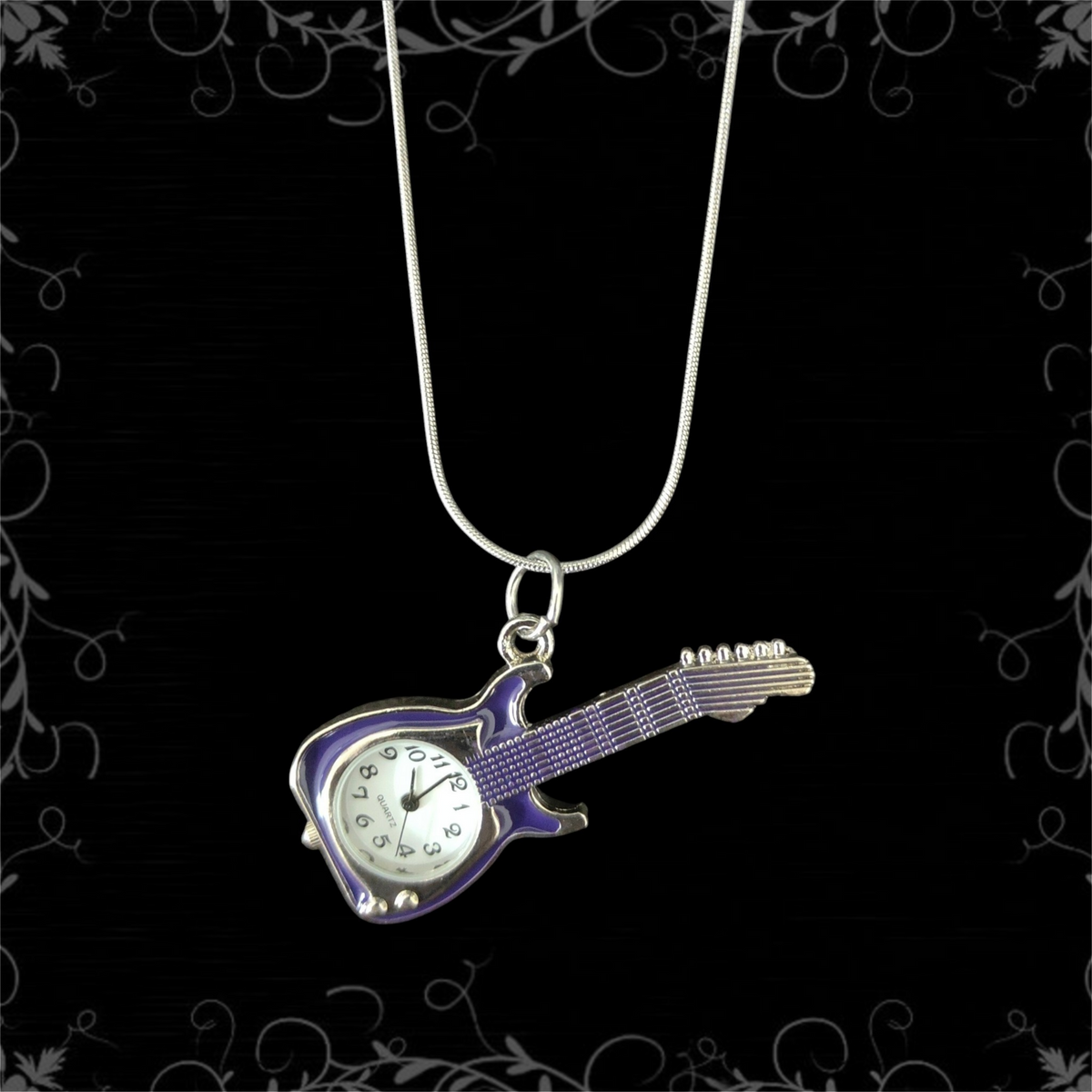 ཐི Guitar Watch Necklace ཋྀ