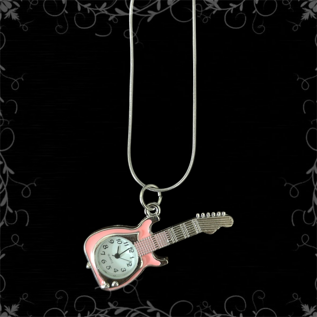 ཐི Guitar Watch Necklace ཋྀ