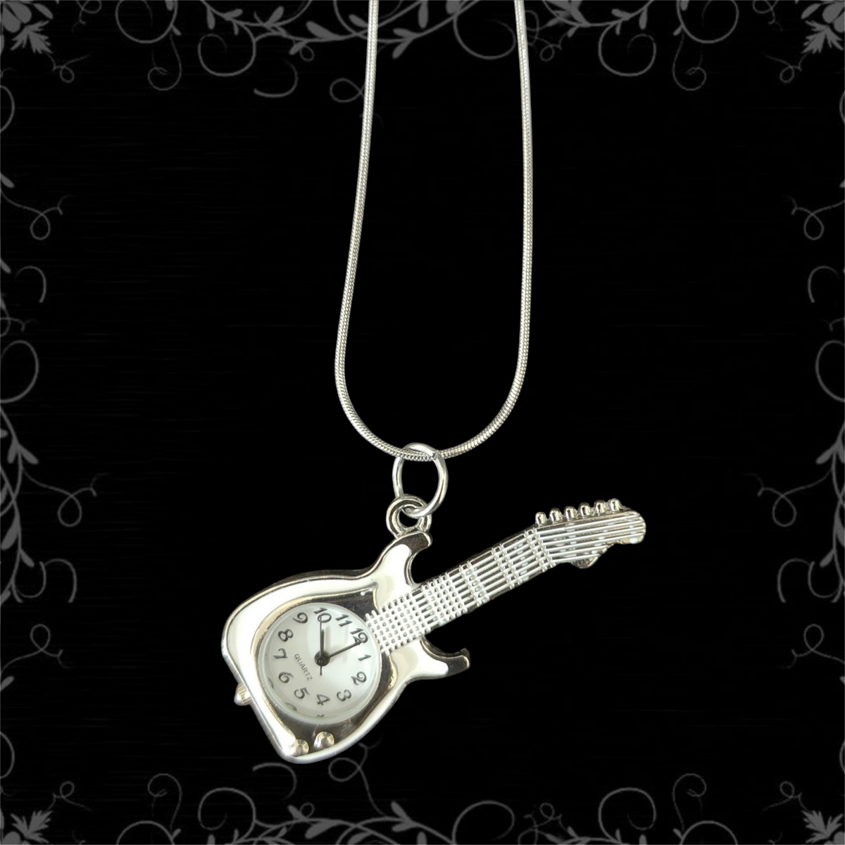 ཐི Guitar Watch Necklace ཋྀ