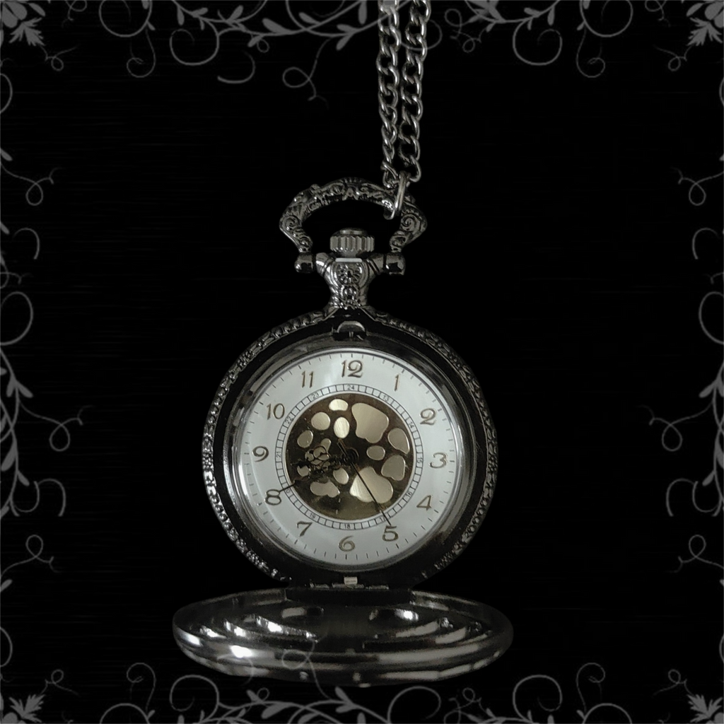 ཐི Skeleton Watch Necklace ཋྀ