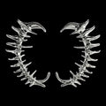 ཐི Spiked Ear Cuff (large size) ཋྀ