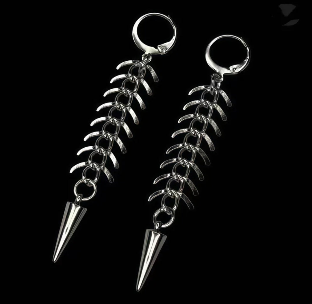 ཐི Fishbone Earrings ཋྀ