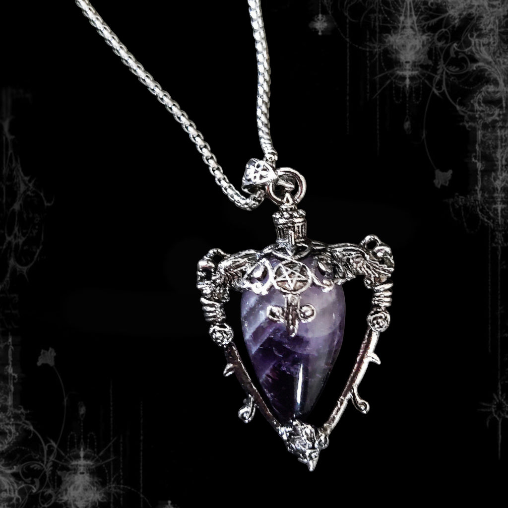 ཐི Amethyst Necklace ཋྀ