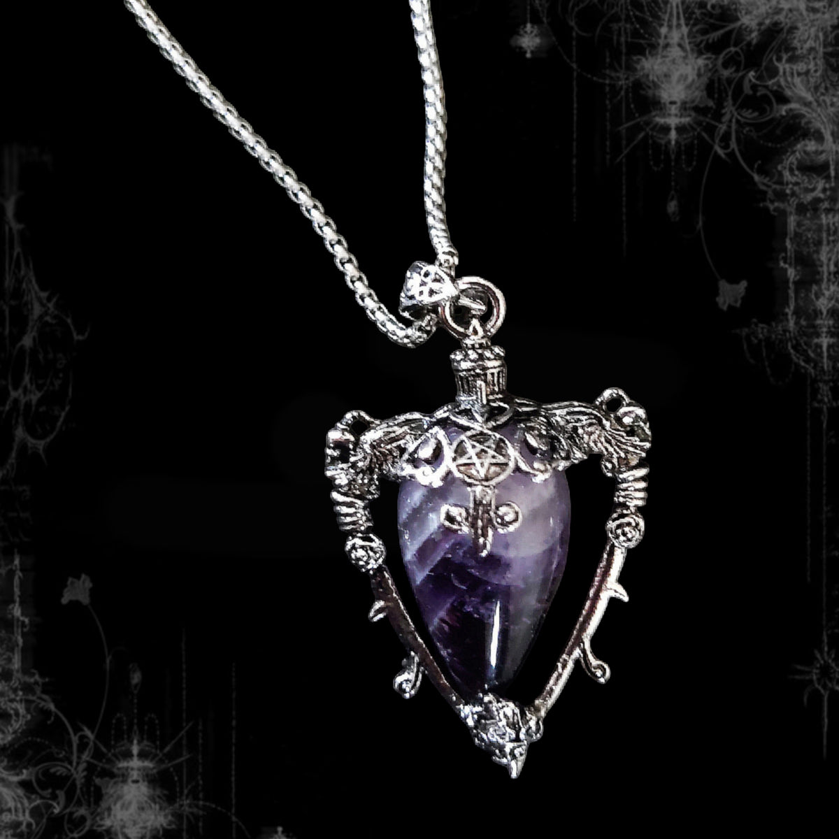 ཐི Amethyst Necklace ཋྀ