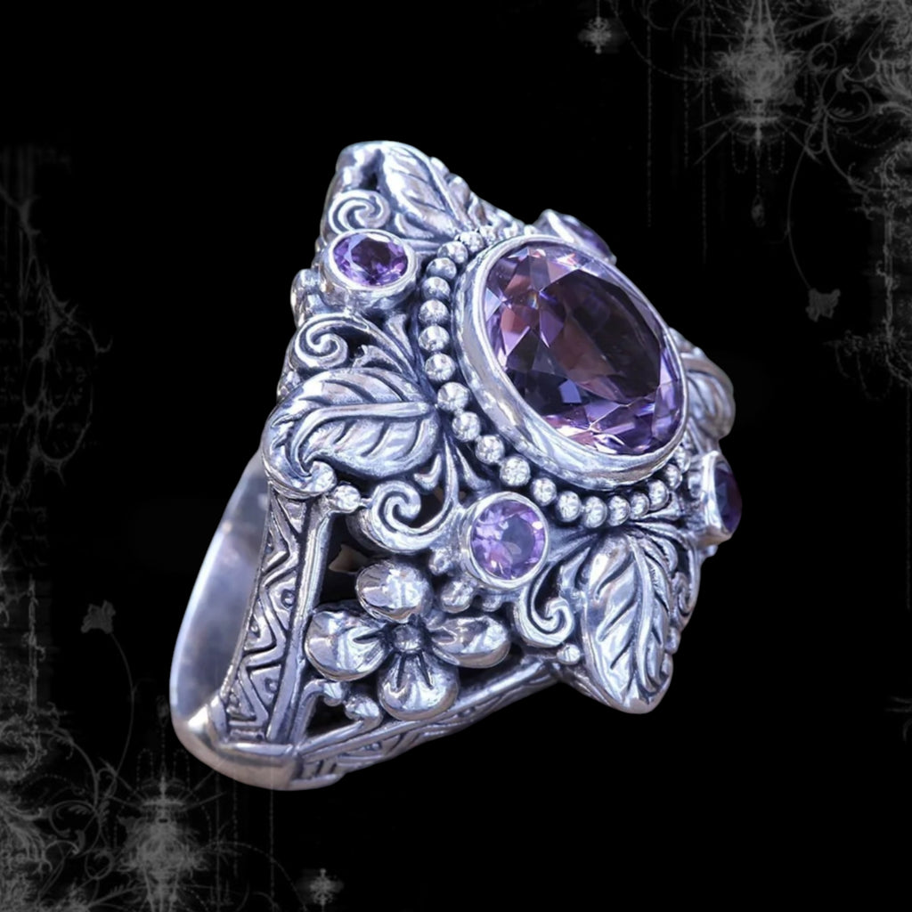 ཐི Violet Thorn Ring ཋྀ