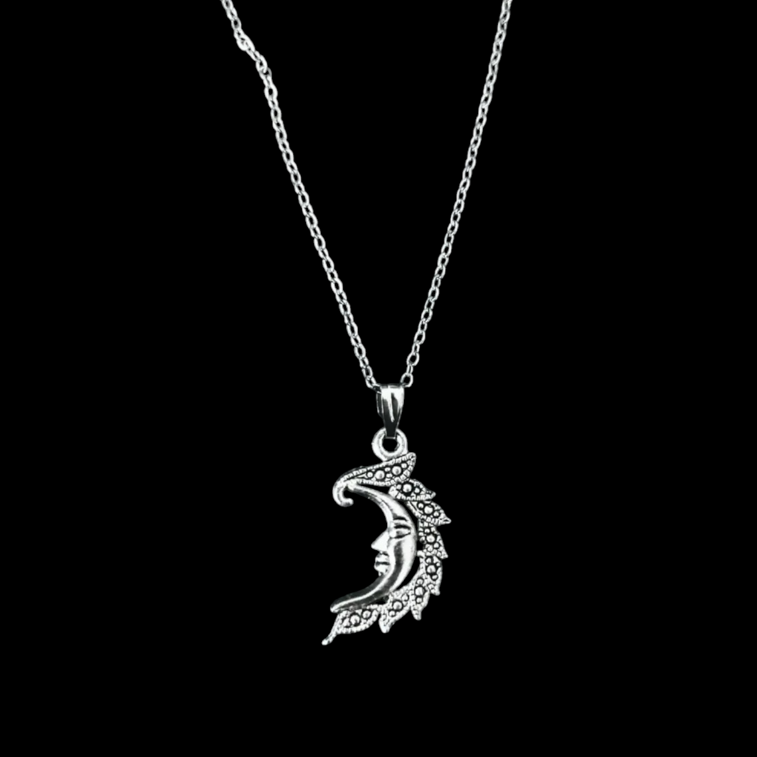 Whimsy Moon Necklace ⋆.ೃ࿔.𖥔