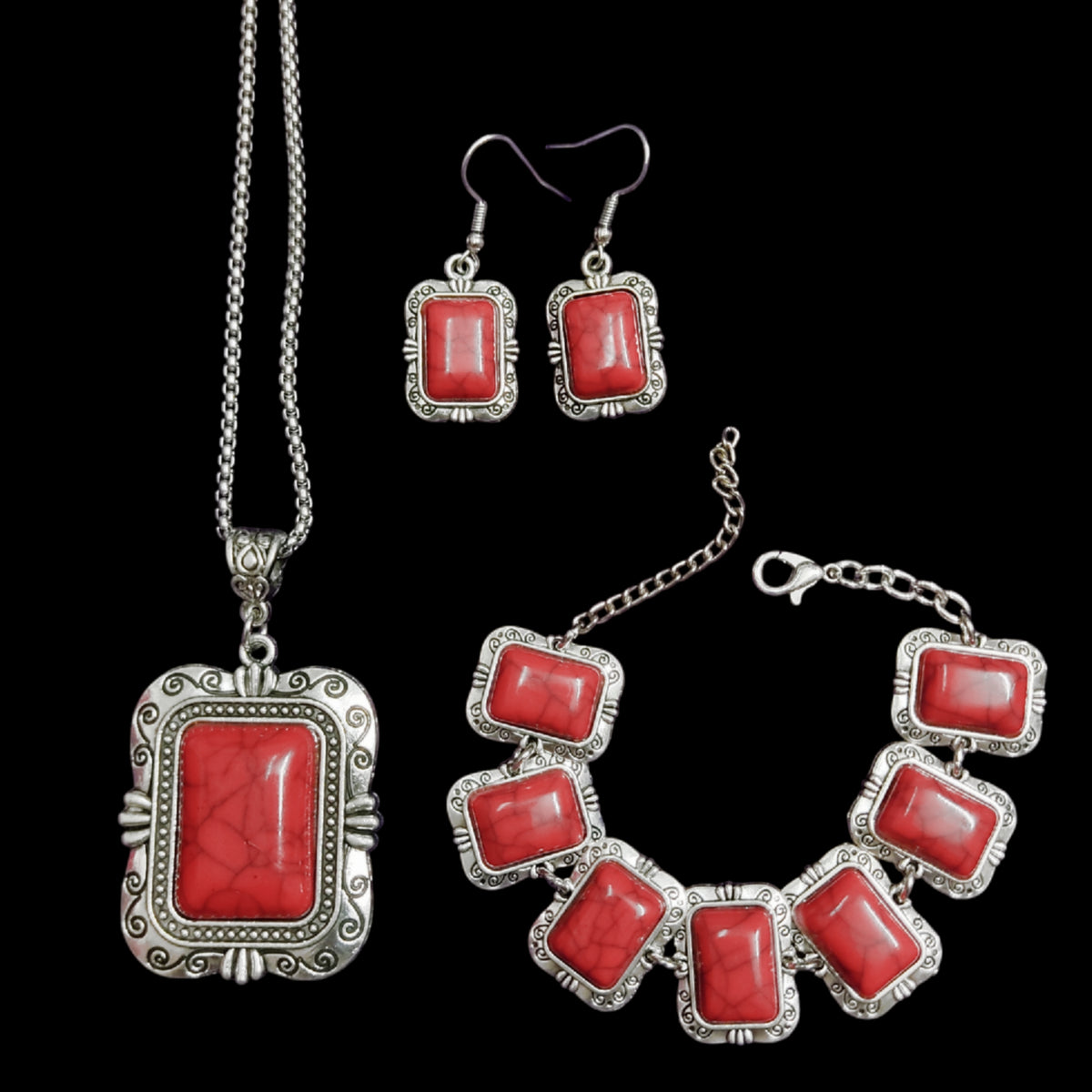 ཐི Antique Redstone Set (2) ཋྀ