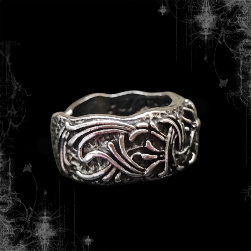 ཐི Gothic Floral Ring ཋྀ