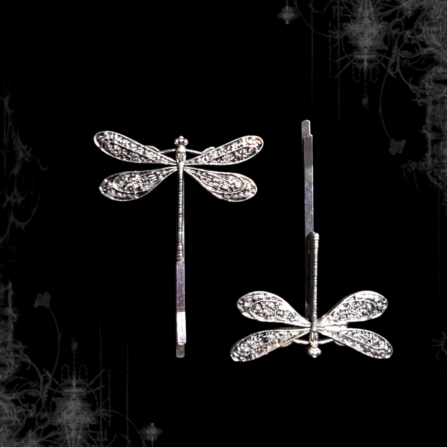 ཐི Dragonfly Hairclips ཋྀ
