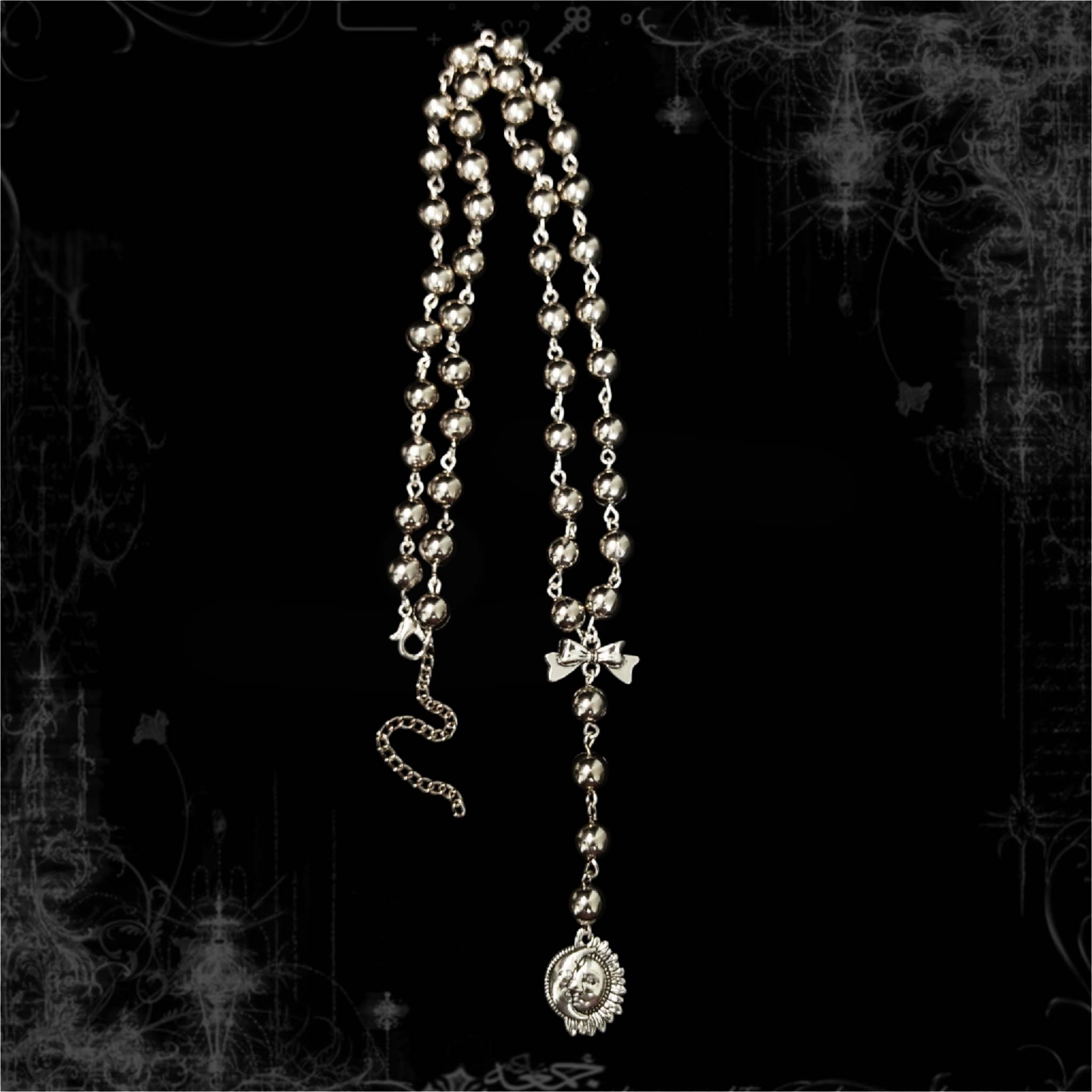 ཐི Sun & Moon Y Necklace ཋྀ