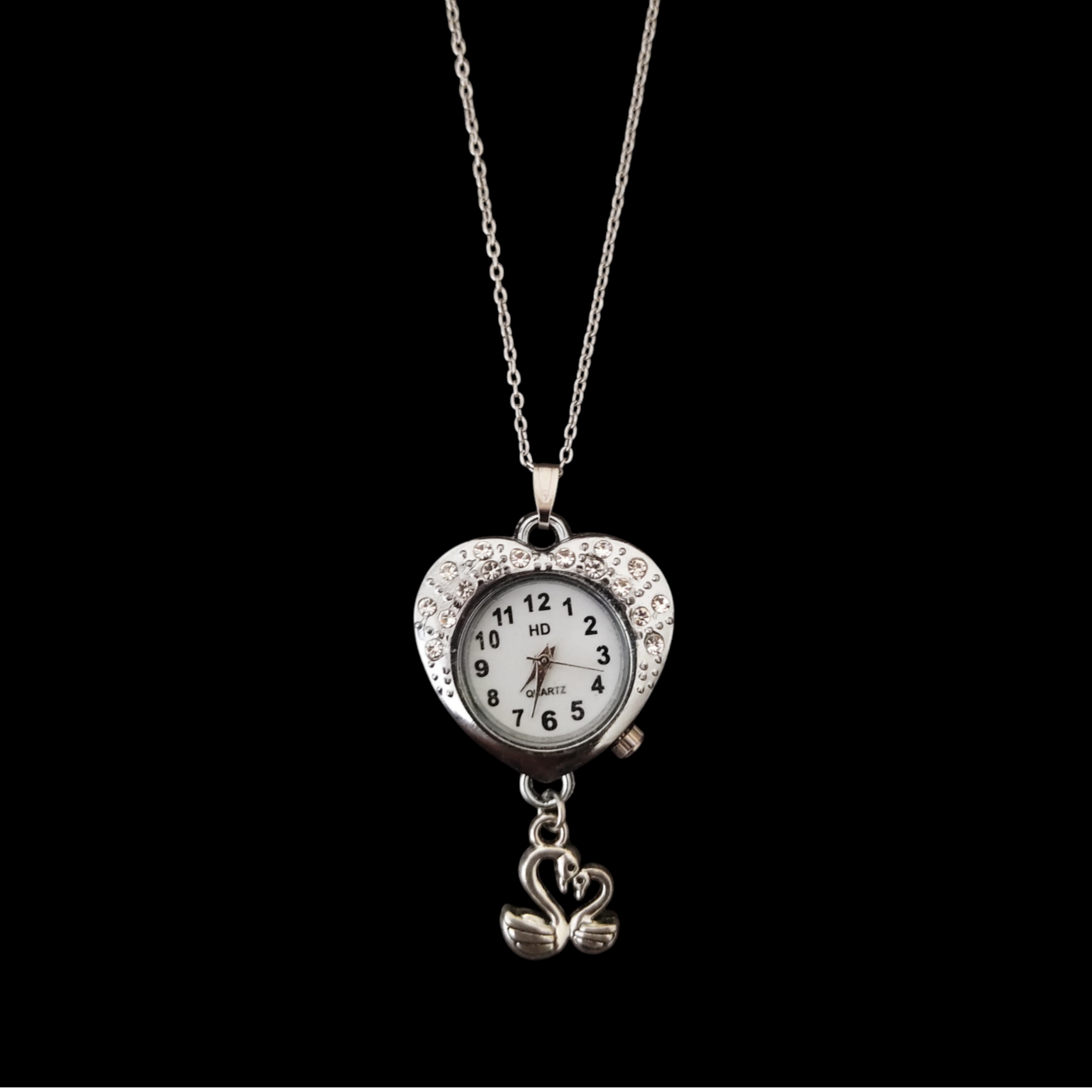 ·༻Watch Necklace (swan)༺·