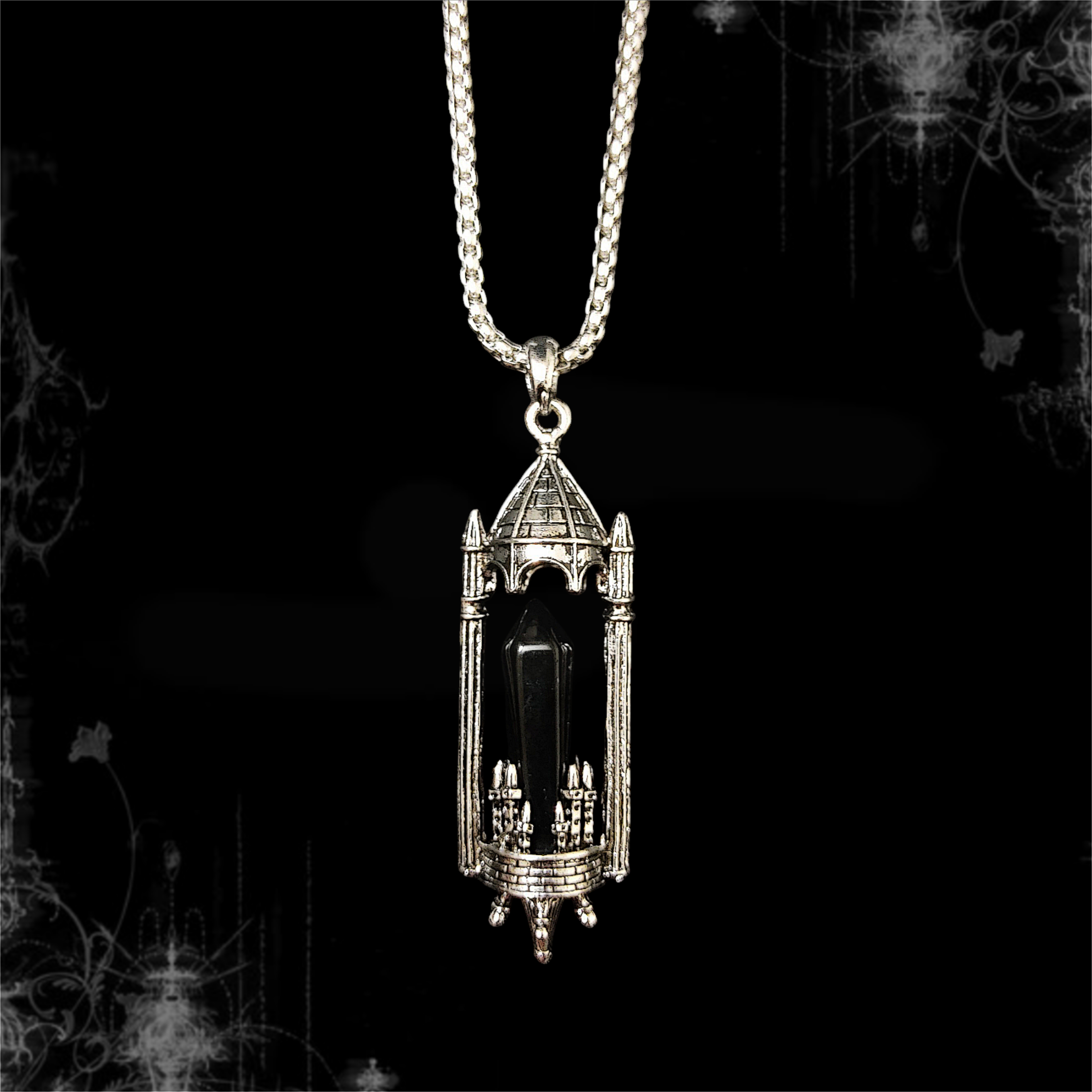ཐི Gothic Crystal Necklace ཋྀ