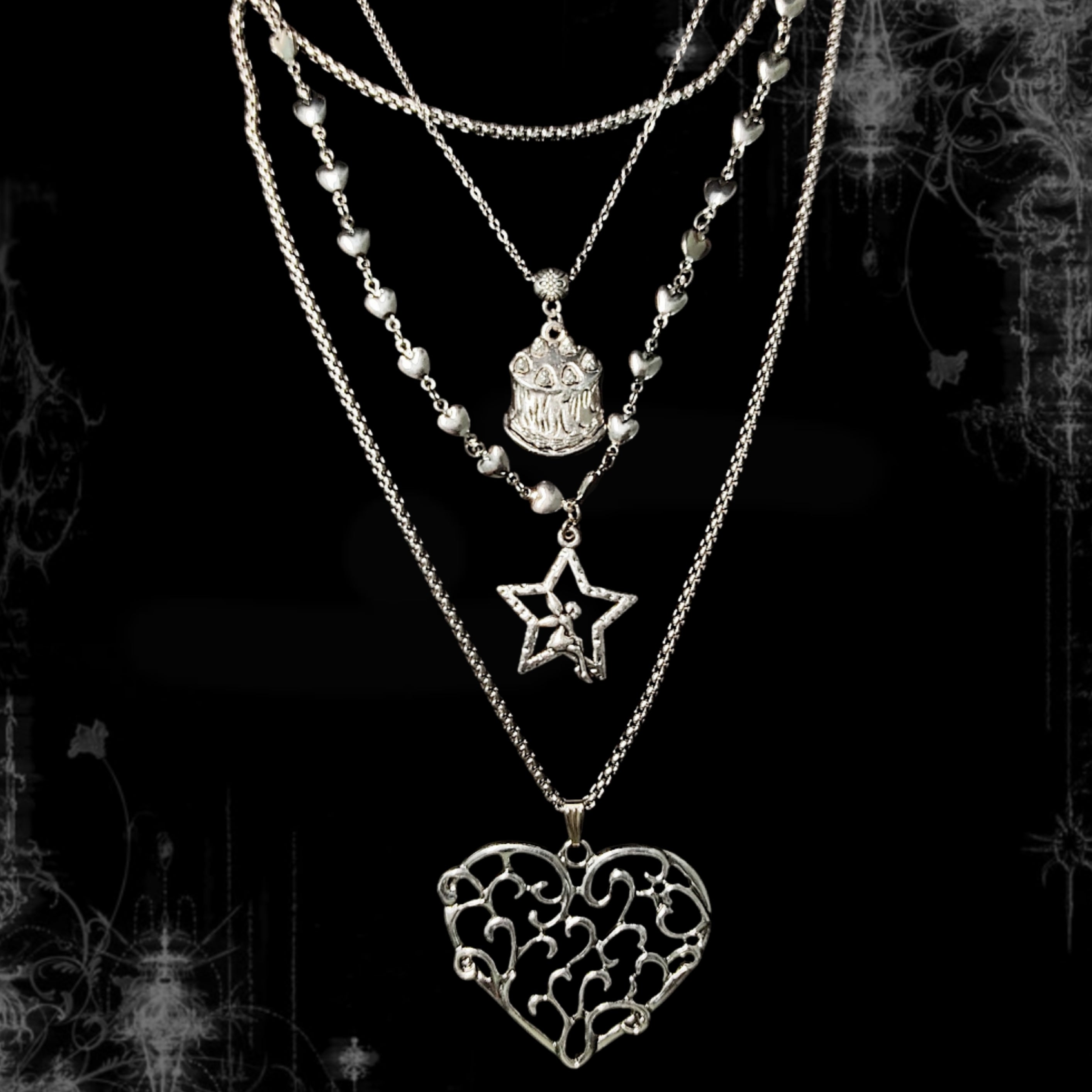 ཐི Sugarspell 4 Layer Necklace ཋྀ