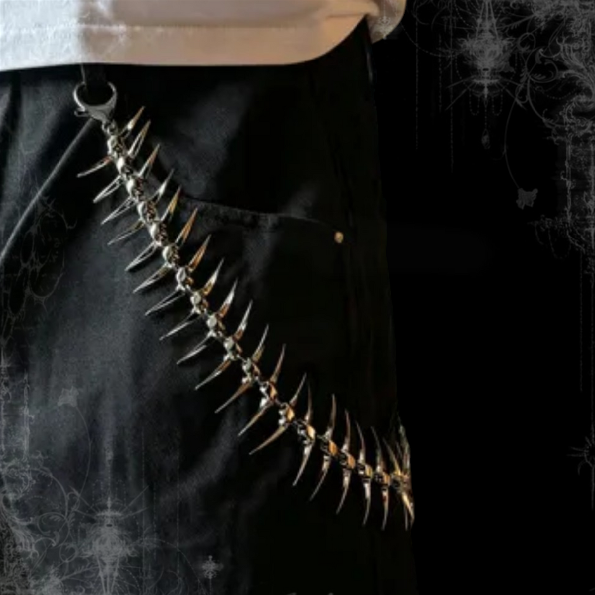 ཐི Fishbone Jeans Chain ཋྀ