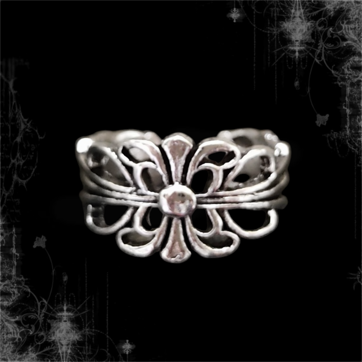 ཐི Classic Floral Ring (1) ཋྀ