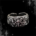 ཐི Gothic Floral Ring ཋྀ