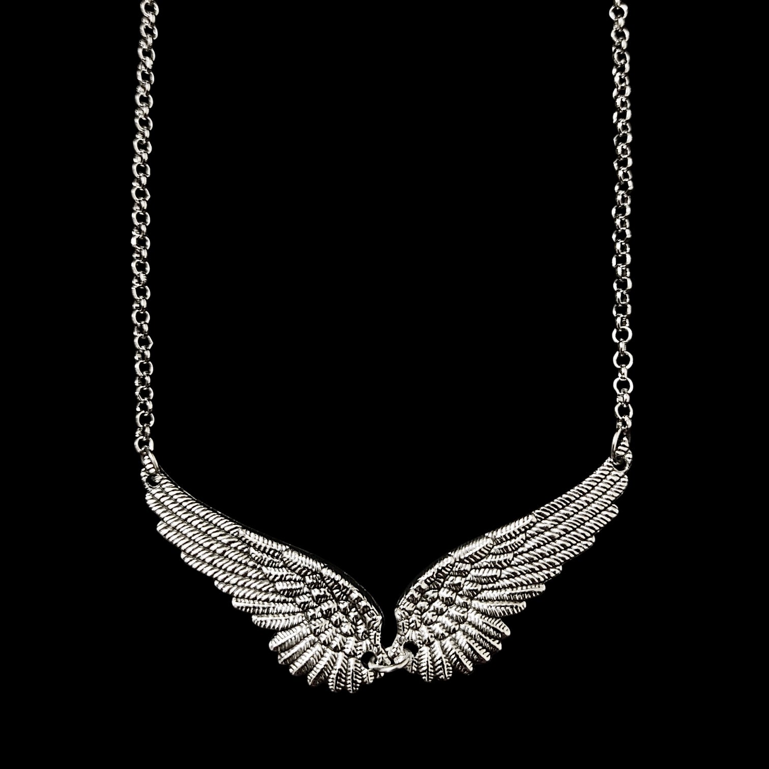 ཐི Fallen Wings Necklace ཋྀ