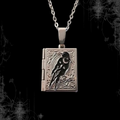 ཐི Crow Locket Necklace (openable)ཋྀ
