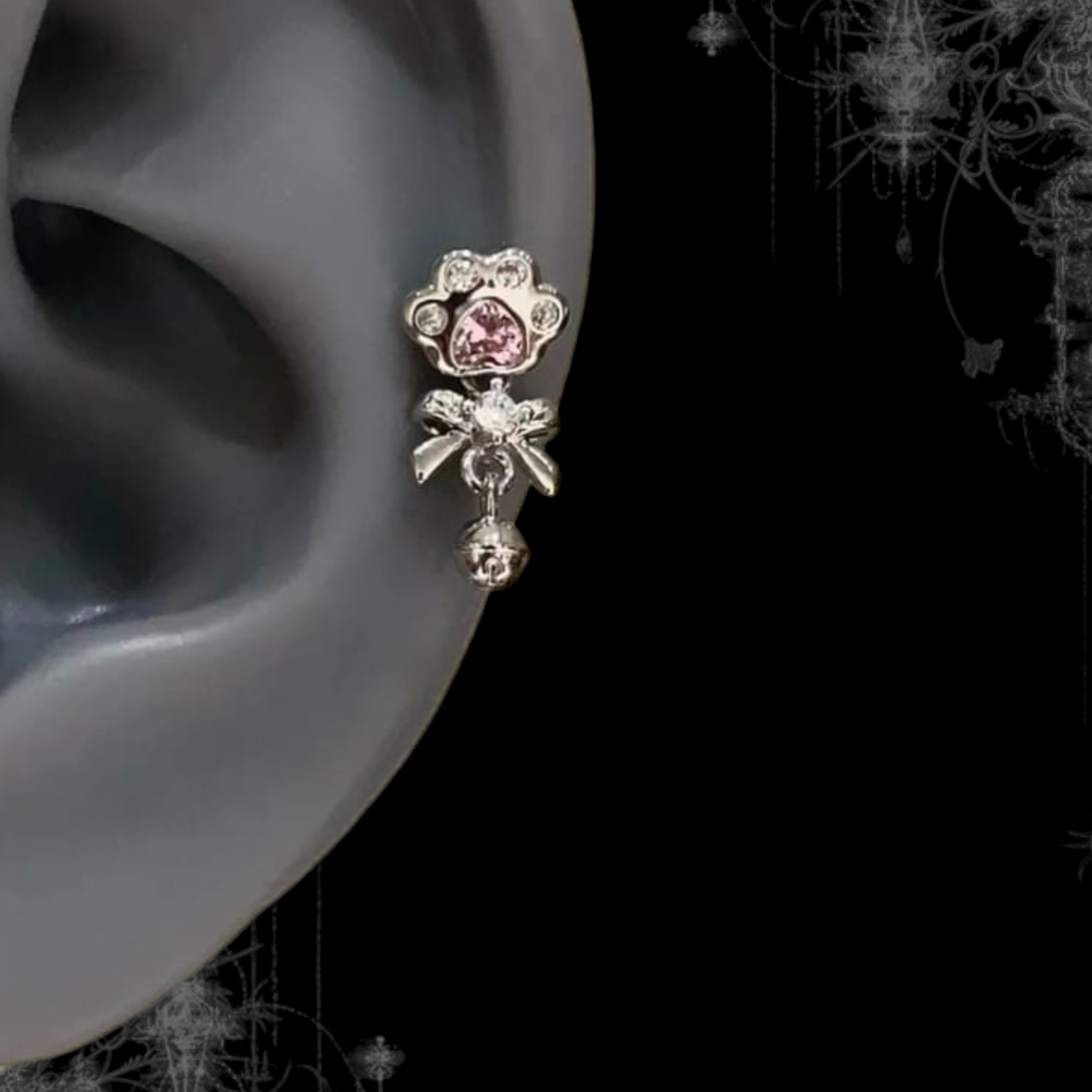 ཐི Pawbell Earrings ཋྀ