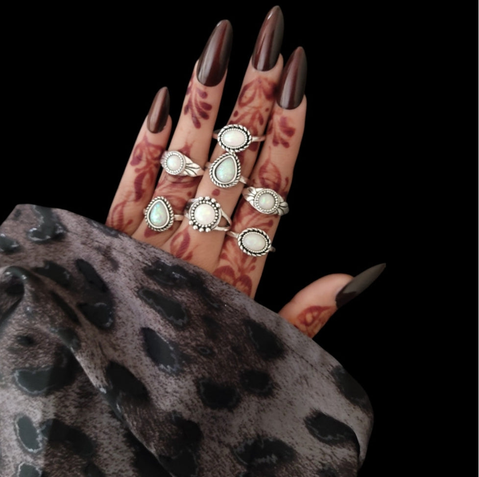 ˚₊‧꒰ა Lunar Tear Ring ໒꒱ ‧₊˚