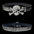 ཐི Studded Skull Belt ཋྀ