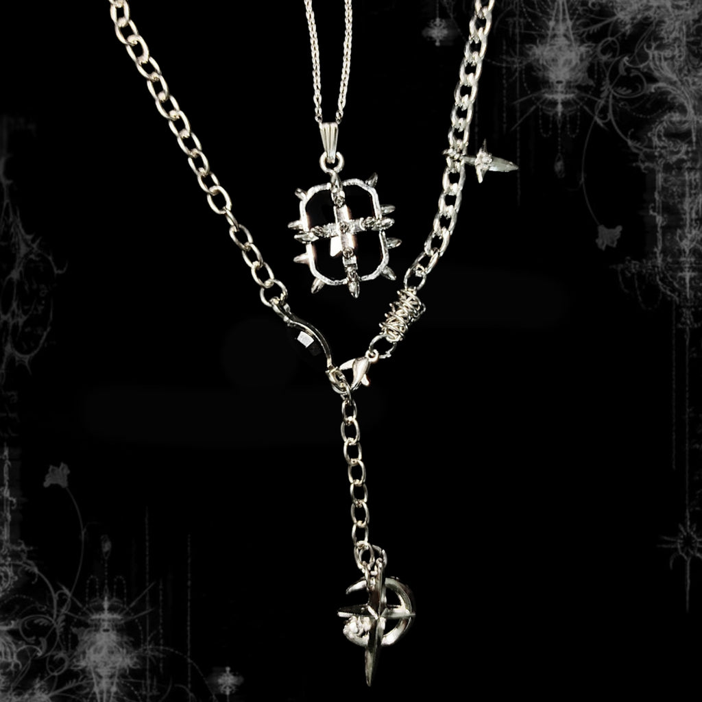 ཐི Voidlock 2 Layer Necklace ཋྀ