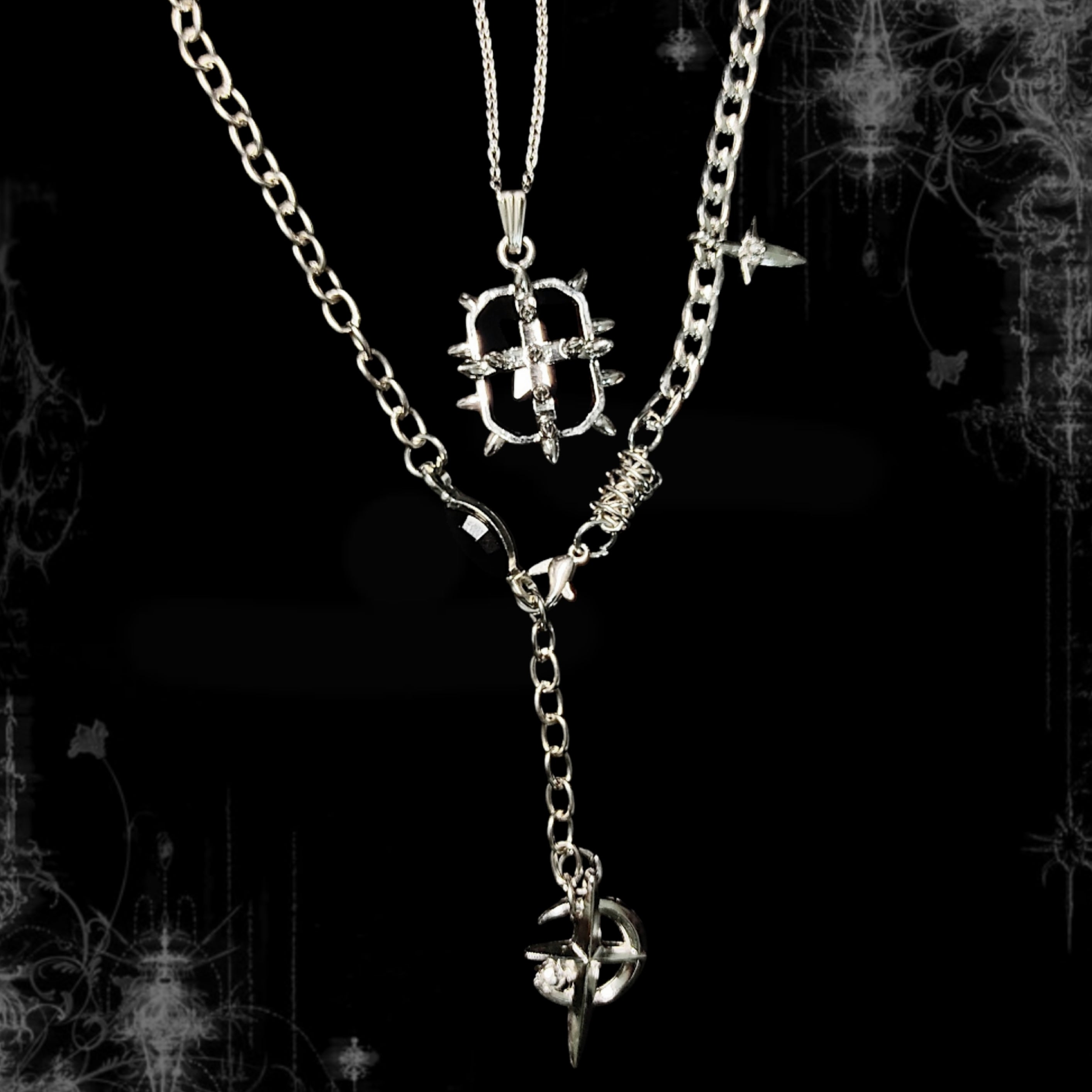 ཐི Voidlock 2 Layer Necklace ཋྀ