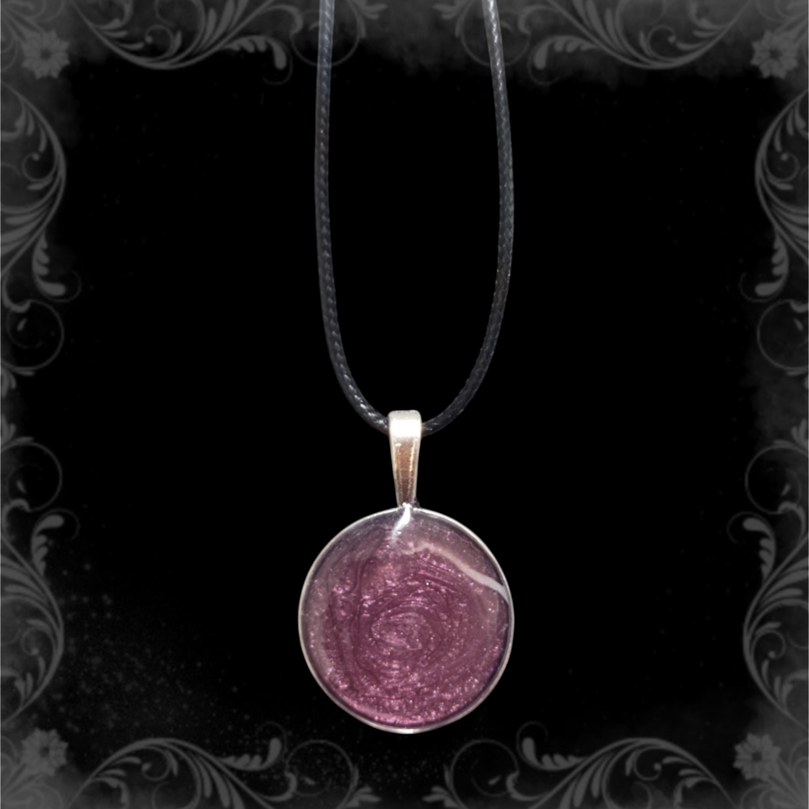 ⋆.ೃRound Pendant Necklace (4) ࿔.𖥔 ݁