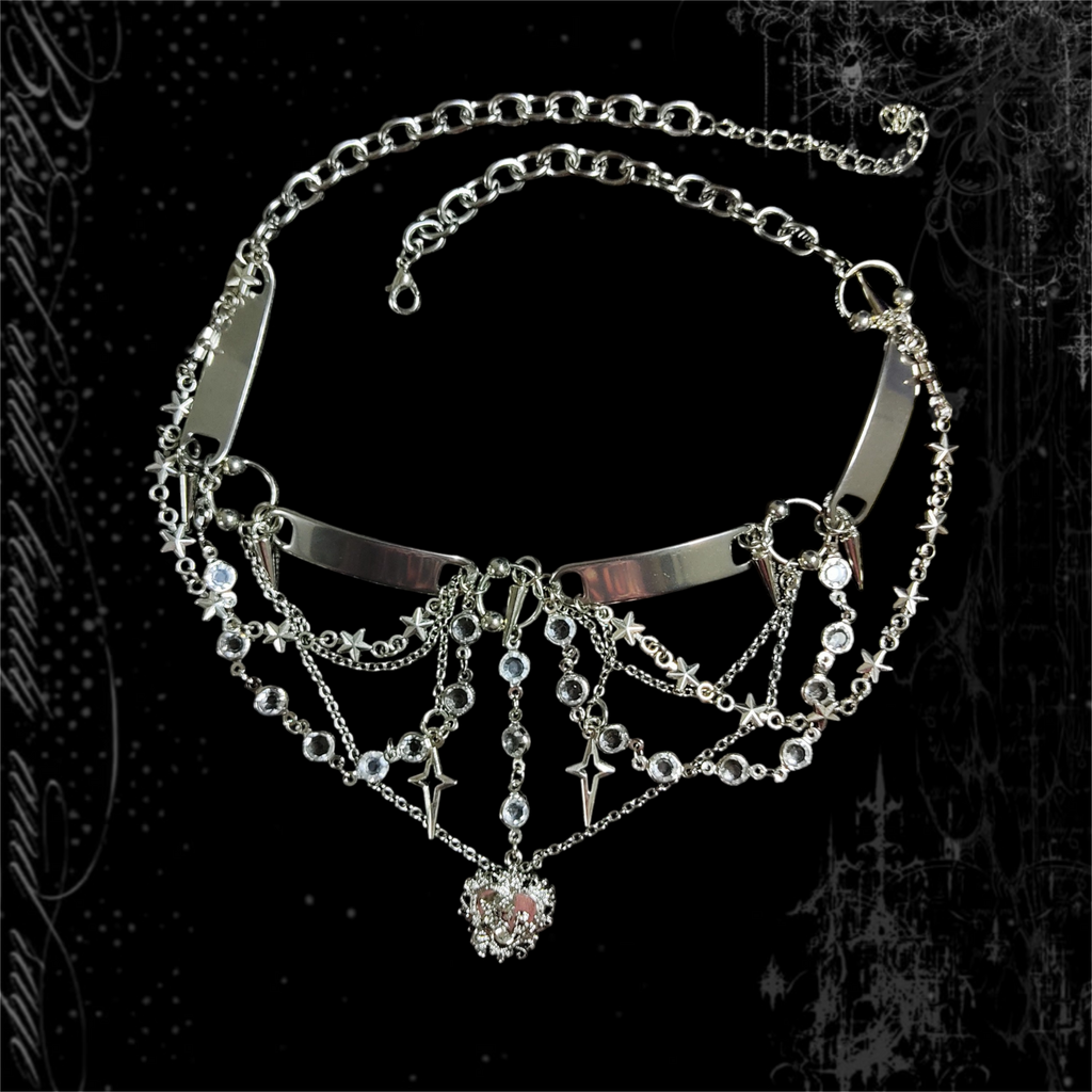 ཐི Metallic Muse Choker ཋྀ