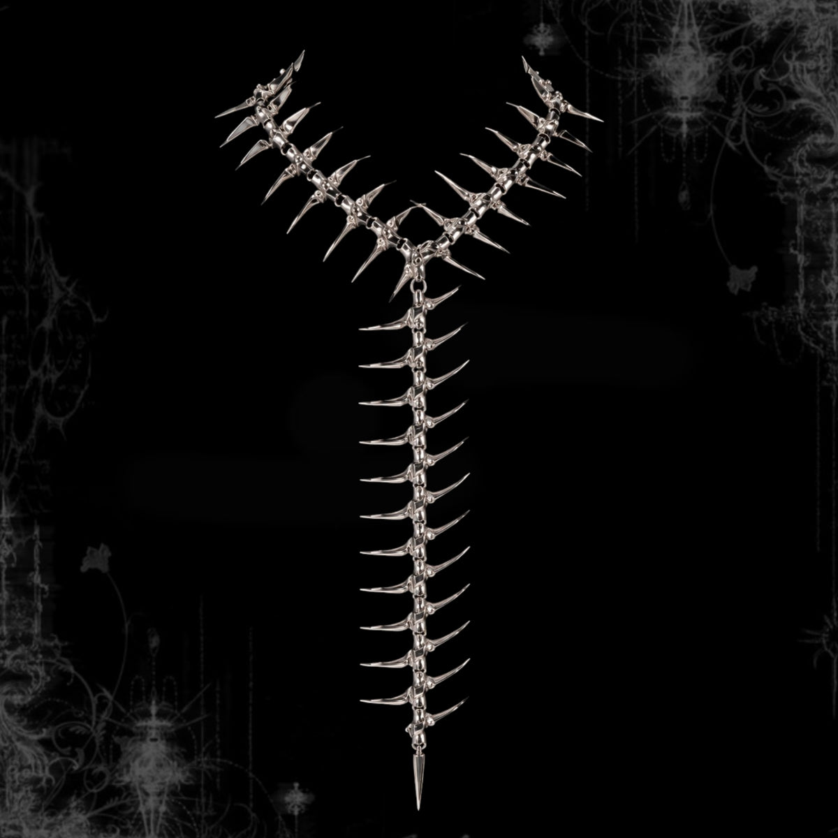 ཐི Fishbone Y Necklace ཋྀ