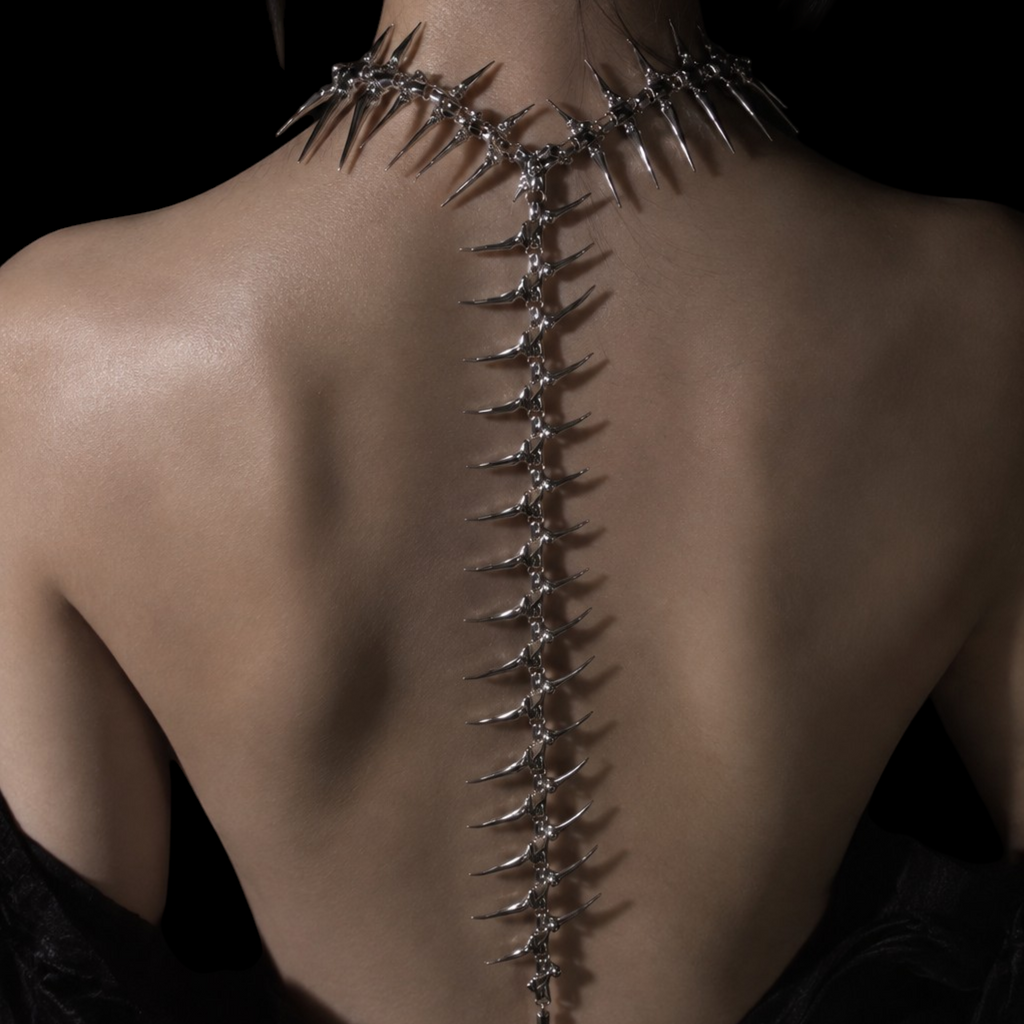 ཐི Fishbone Y Necklace ཋྀ