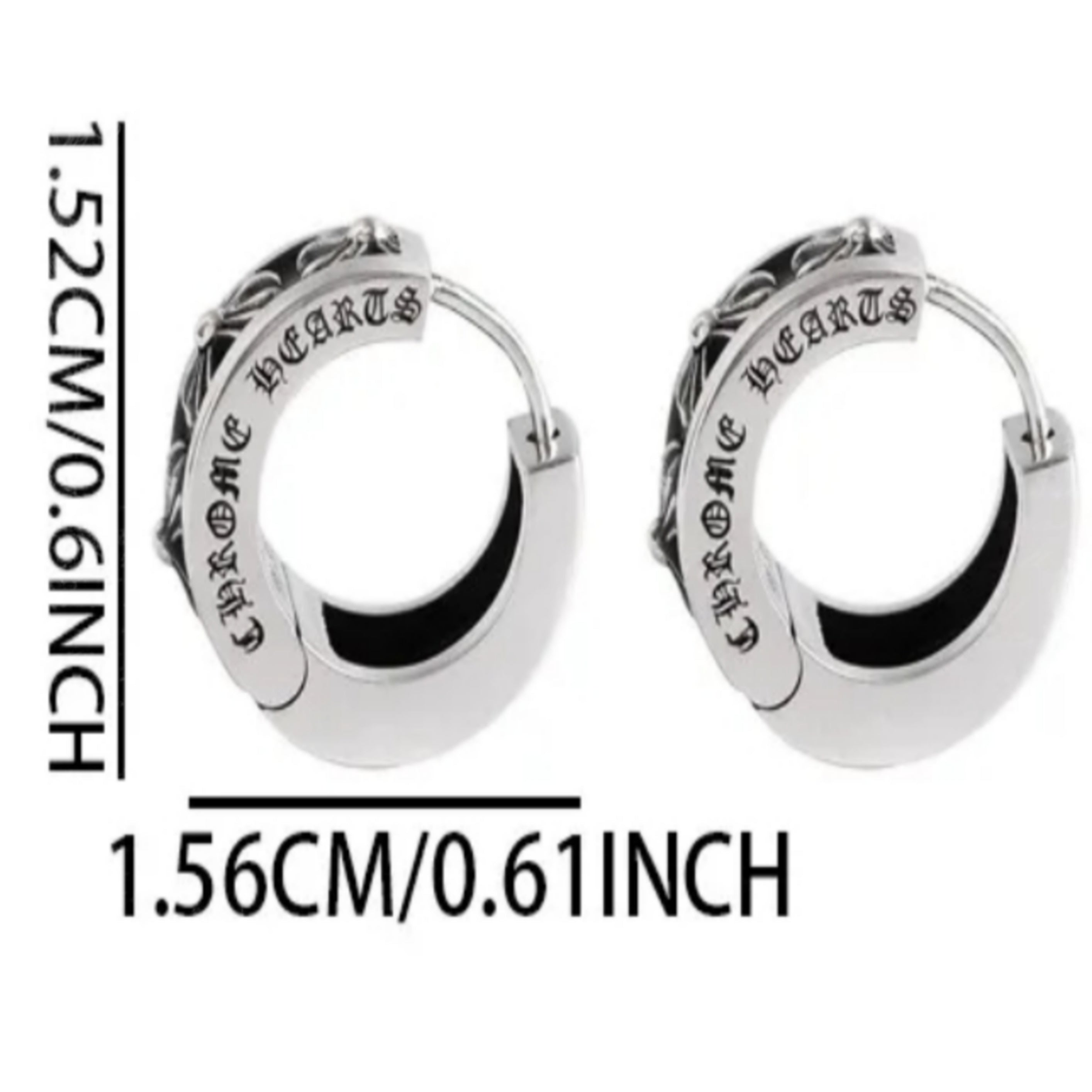 ཐི Chrome Earrings ཋྀ