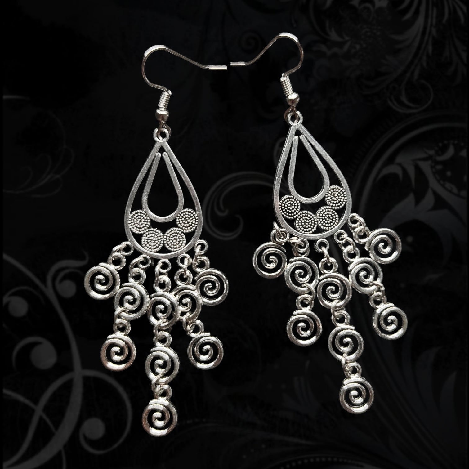⋆.ೃSwirl Jhumka࿔.𖥔 ݁
