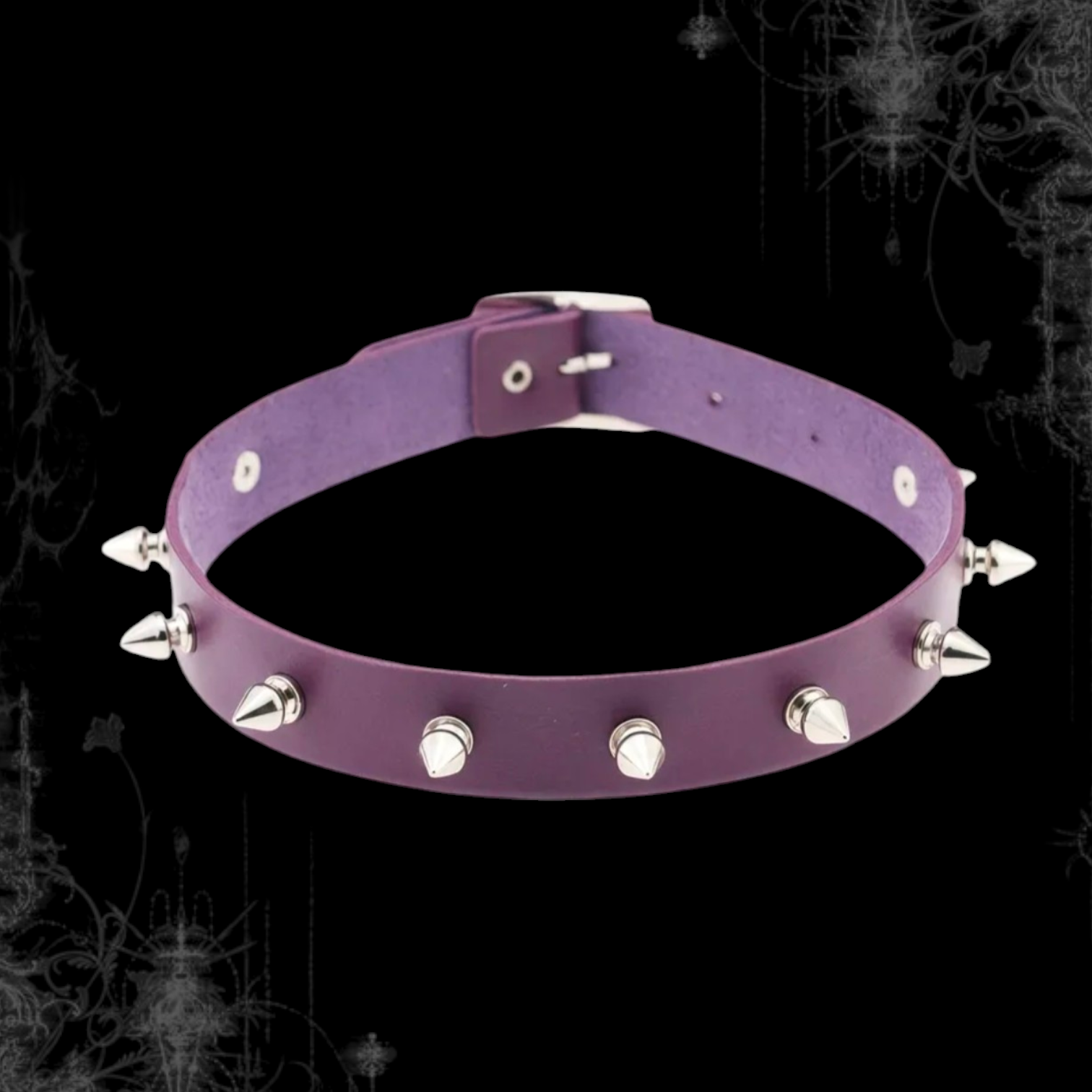 ཐི Spike Choker (purple) ཋྀ