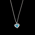 * ੈBlue Heart Necklace‧₊˚