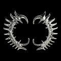 ཐི Spiked Ear Cuff (small size) ཋྀ