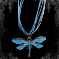 ཐི Dragonfly Necklace (blue) ཋྀ