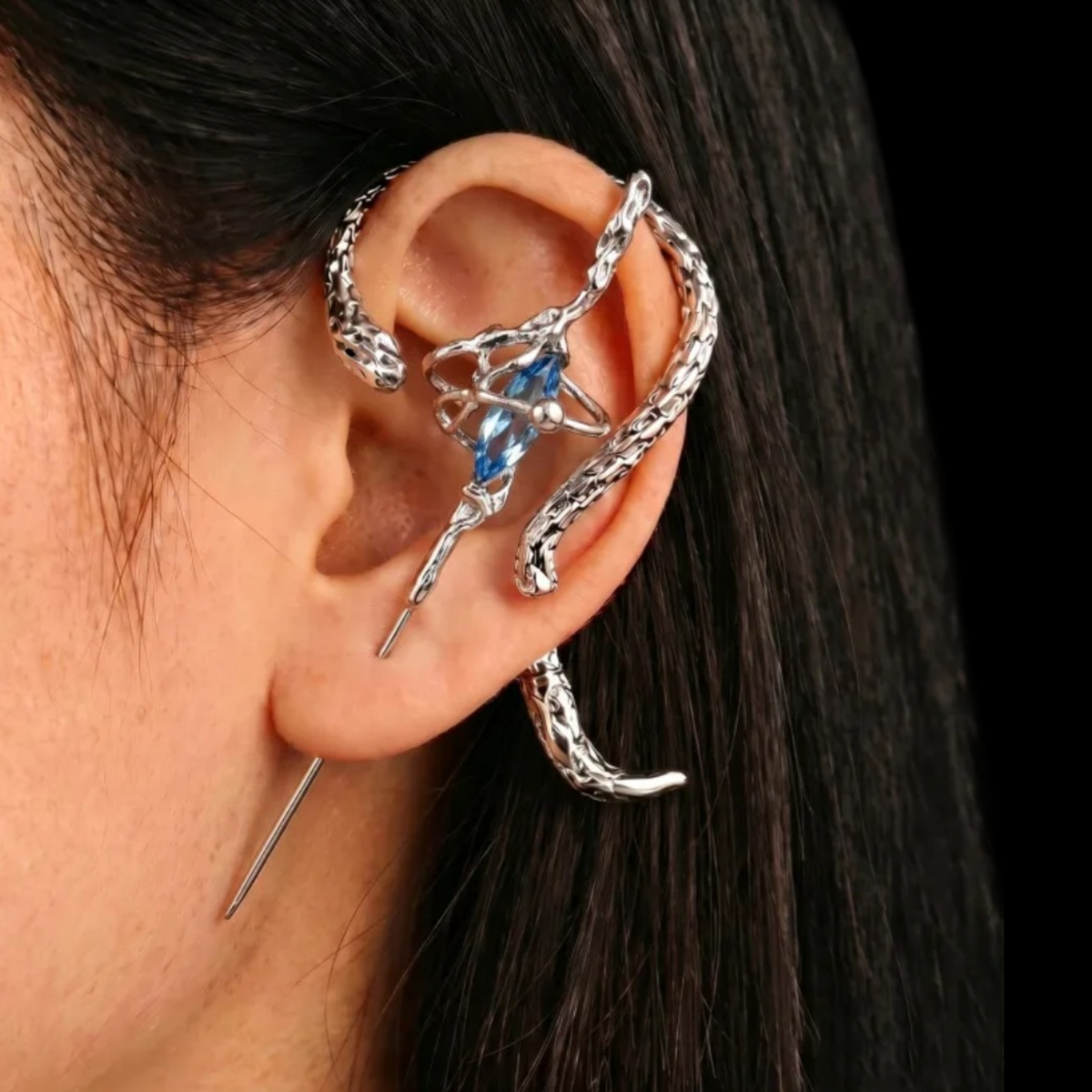 ཐི Sapphire Serpent Cuff ཋྀ