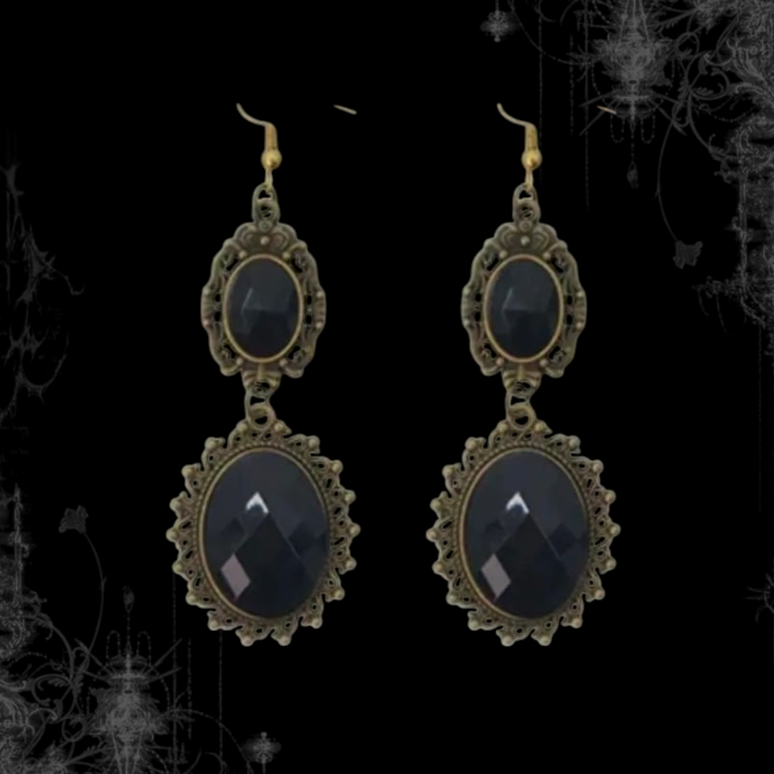 ཐི Lace Choker W Earrings ཋྀ