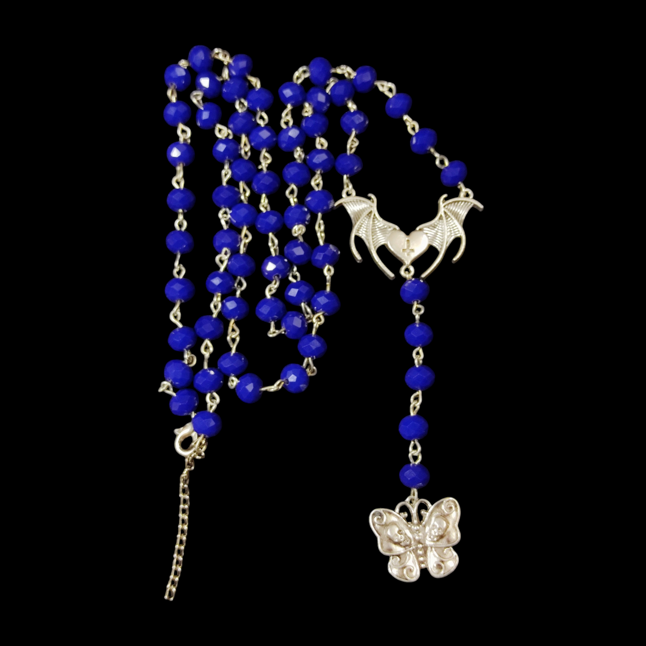 ཐི Blue Y Necklace ཋྀ