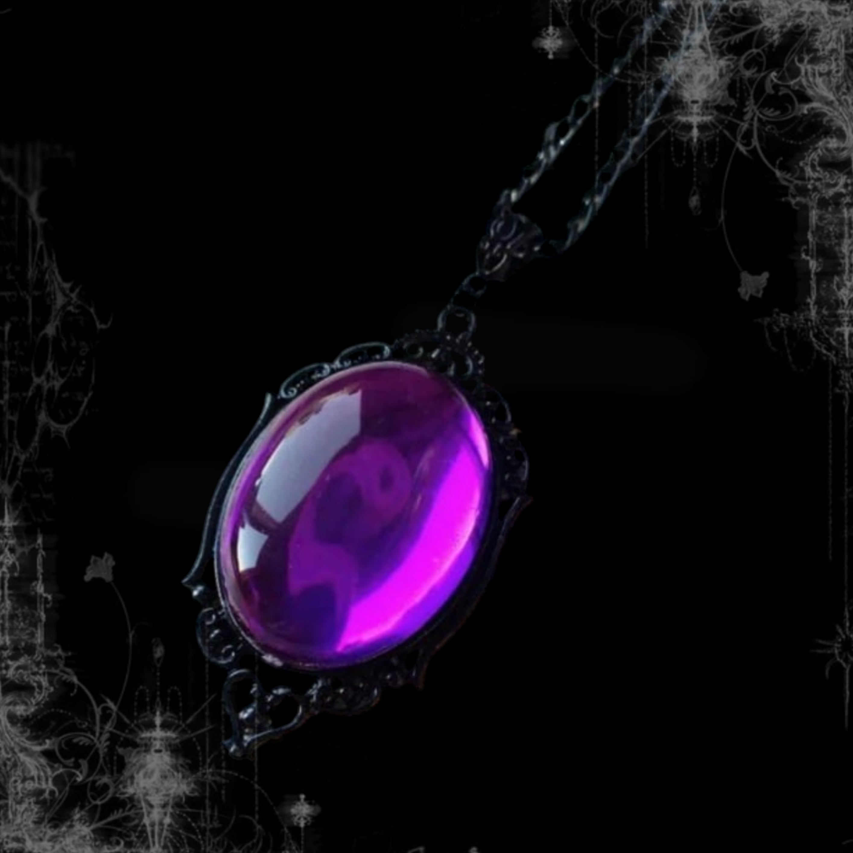 ཐི Violet Veil Necklace ཋྀ