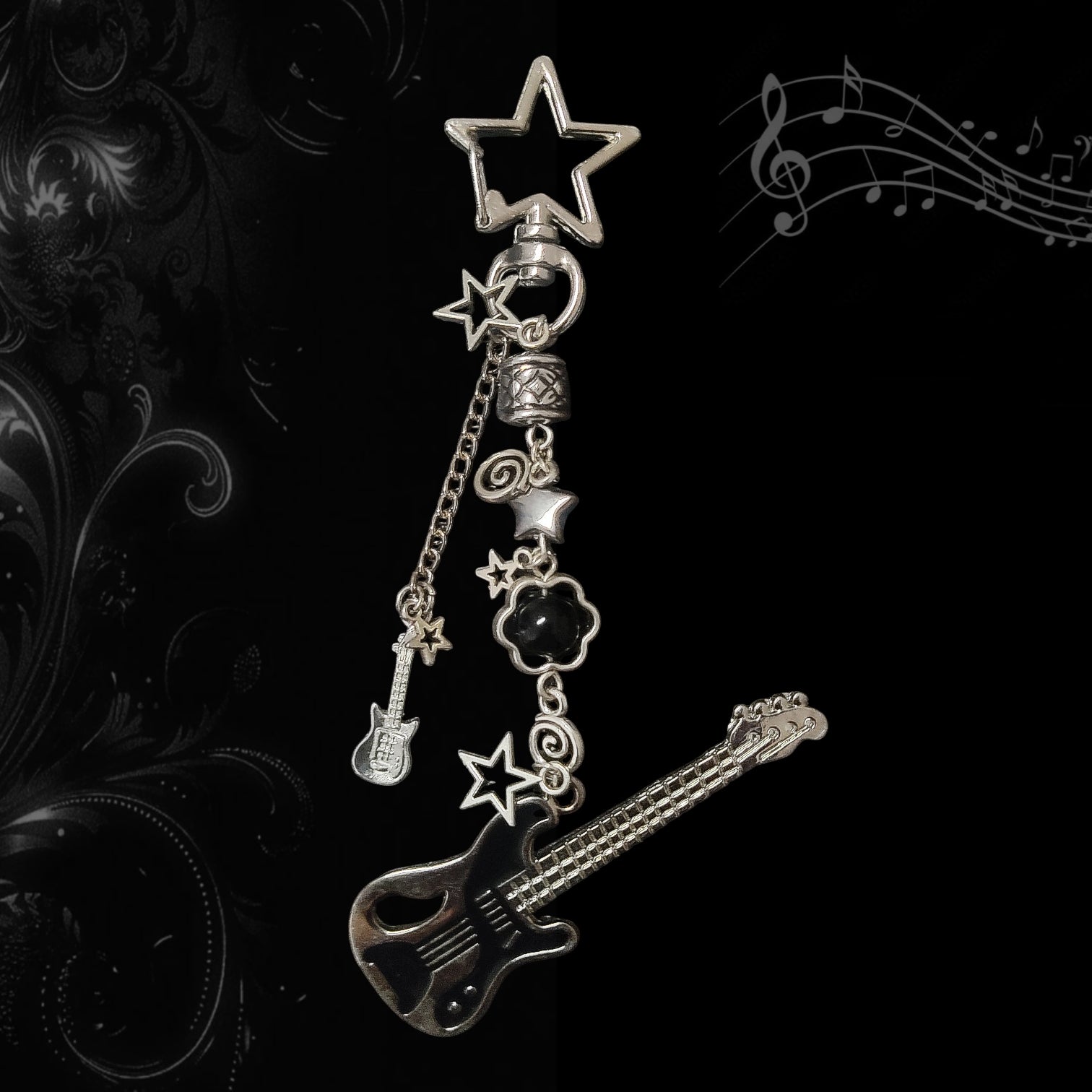 * ੈGuitar Keychain‧₊˚