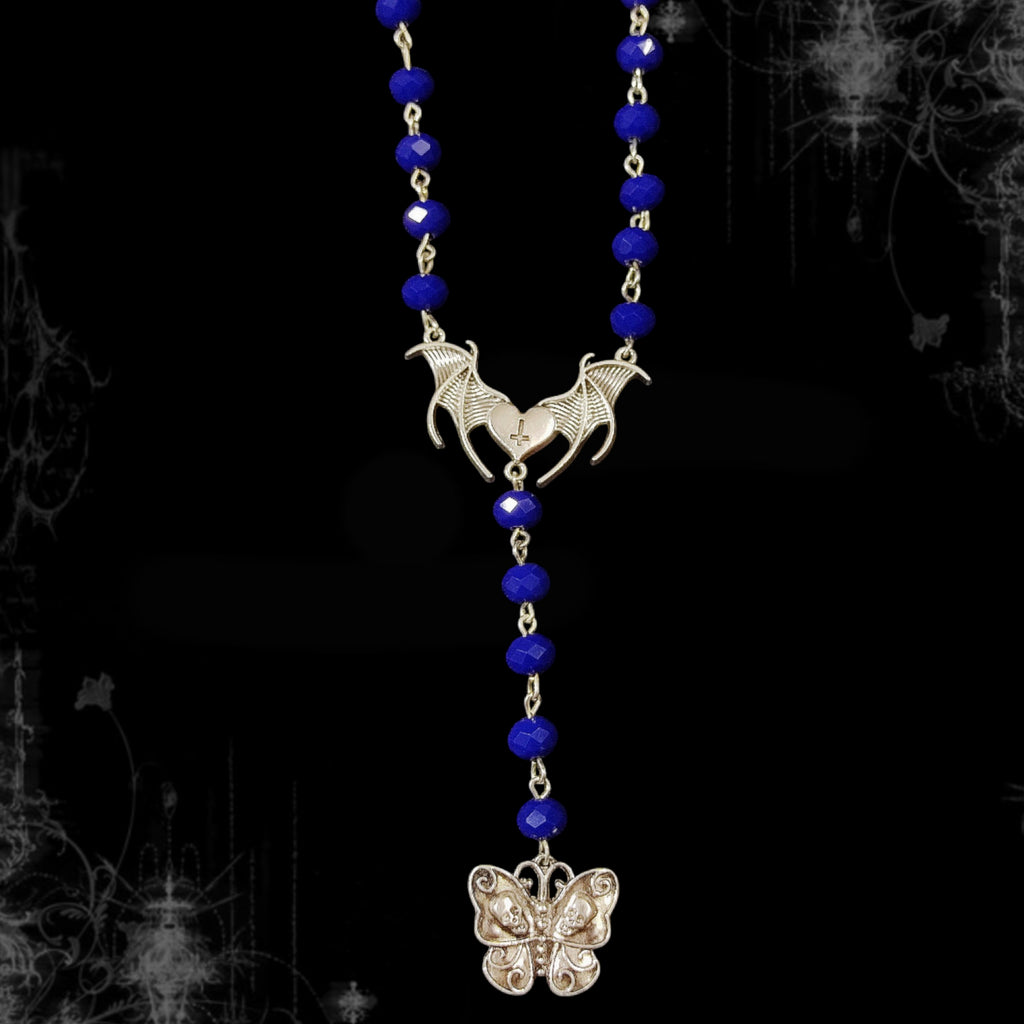 ཐི Blue Y Necklace ཋྀ