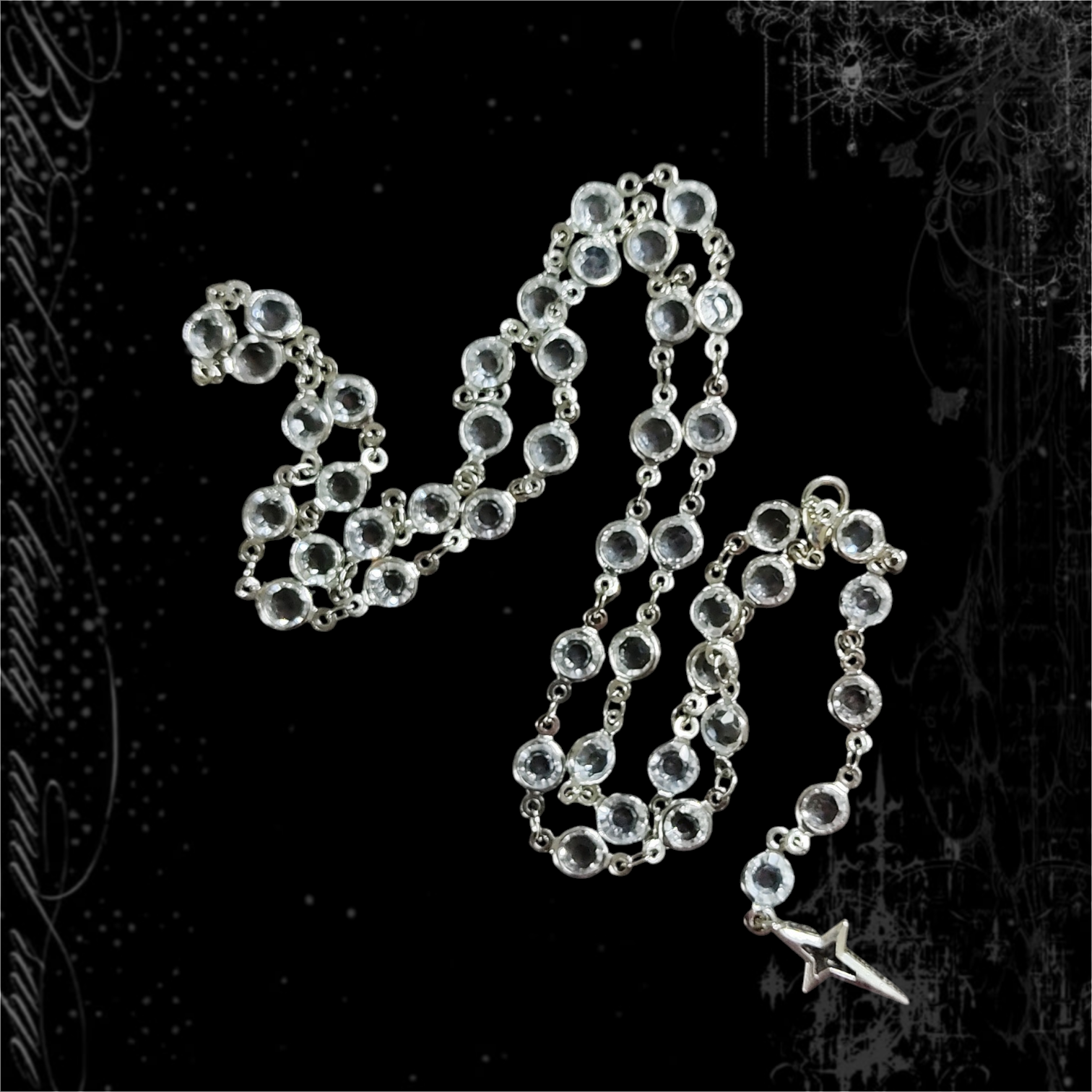 ཐི Stardust Three Layer Necklace ཋྀ